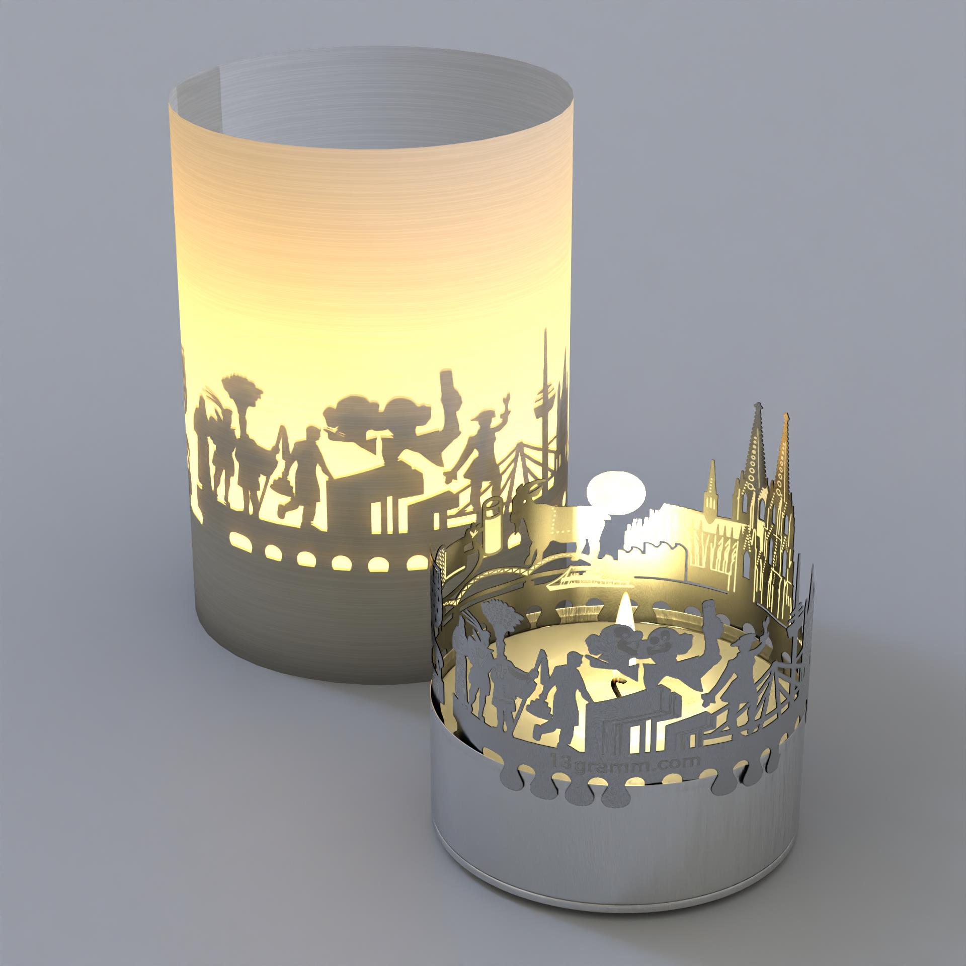 1104_koeln_kerze_skyline_atmosphaerisches-licht_schattenspiel_souvenir_touristen_postkarte_koelner-dom_hohenzollernbruecke_koelnarena