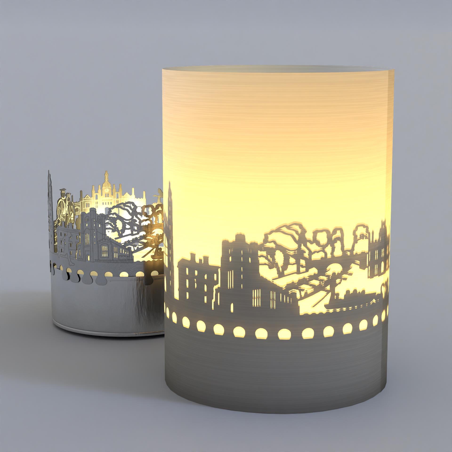 1208_cambridge_souvenir_motivkerze_dekoration_skyline_postkarte_geschenkidee_teelicht_schattenspiel_universitaet_college_sehenswuerdigkeiten_punting