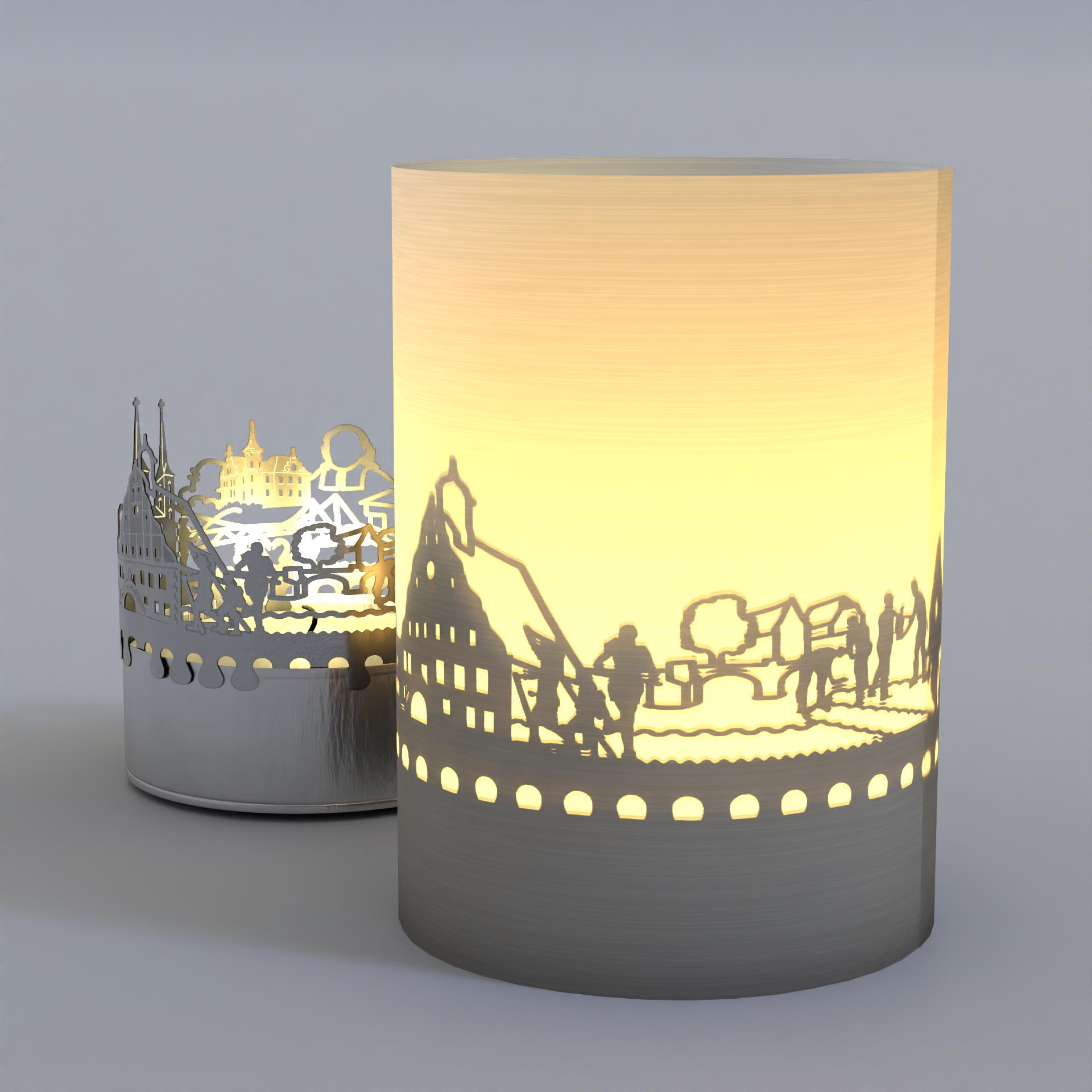 1282_grimma_staedtereise_souvenir_kerze_motiv_schattenspiel_postkarte_geschenkidee_atmosphaerisches-licht_tourist_sehenswuerdigkeiten_skyline