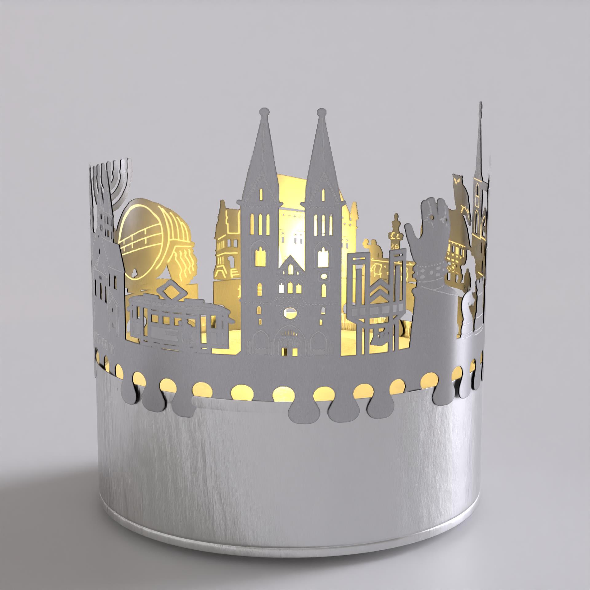 141_halberstadt_urlaub_touristen_souvenir_geschenkidee_kerze_schattenspiel_skyline_motive_atmosphaerisches-stimmungslicht_mitgelieferte-postkarte