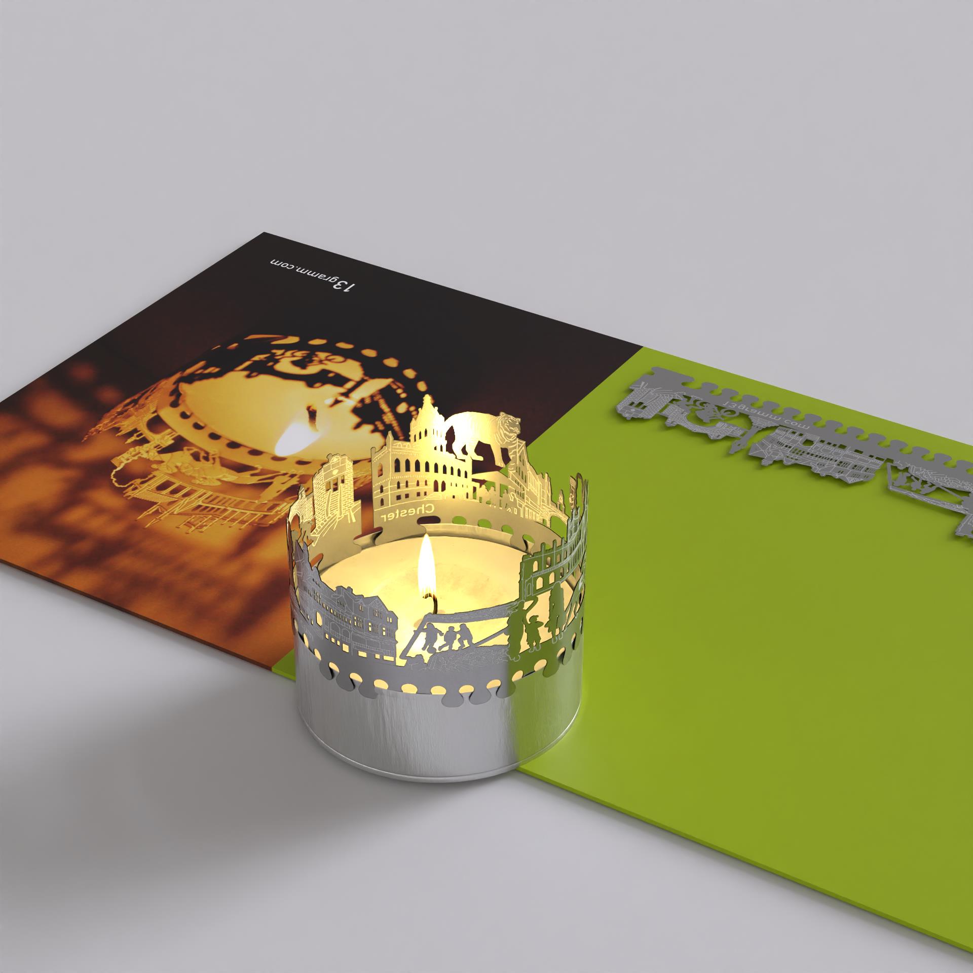 212_chester_mitbringsel_stimmungslicht_postkarte_chester-skyline_teelicht-windlicht_chester-motivkerze_souvenir_historische-gebaeude