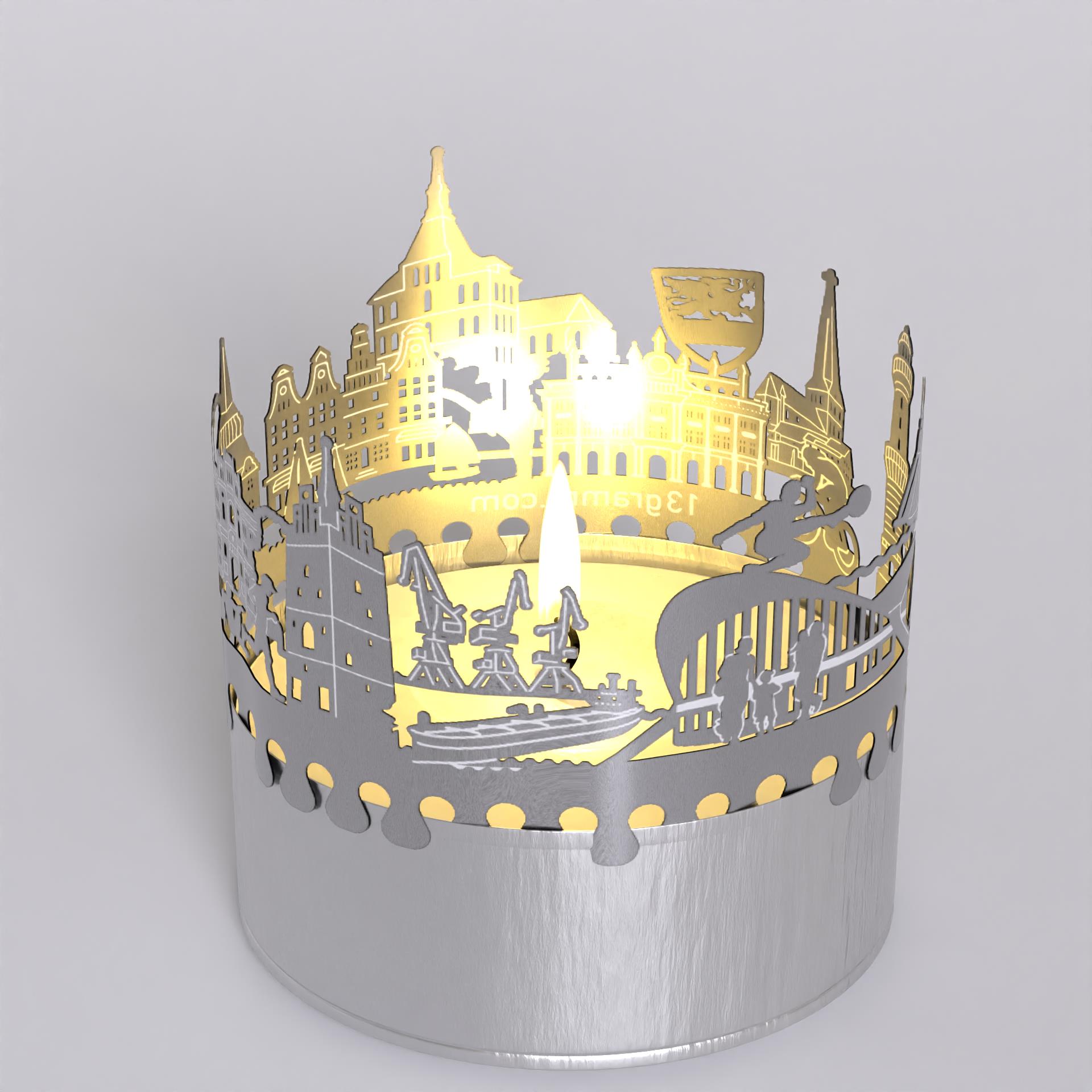 223_mitbringsel_touristen_urlaub_motivkerze_rostock_city-light_radsport_universitaet_steintor_teepott-warnemuende_atmosphaerisches-licht_grusskarte