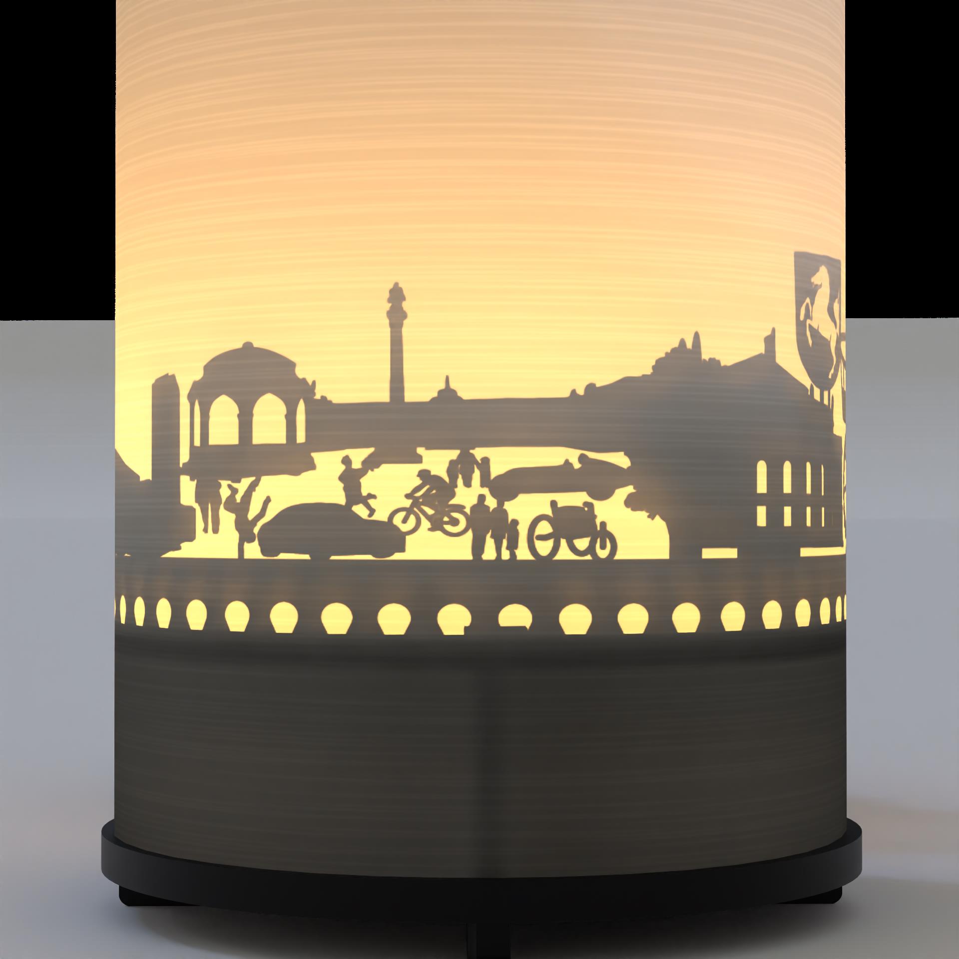 3113_stuttgart_grusskarte_motivkerze_geschenkidee_schattenspiel_souvenir_skyline_schlosspark_neues-schloss_opernhaus_musikpavillon_fernsehturm