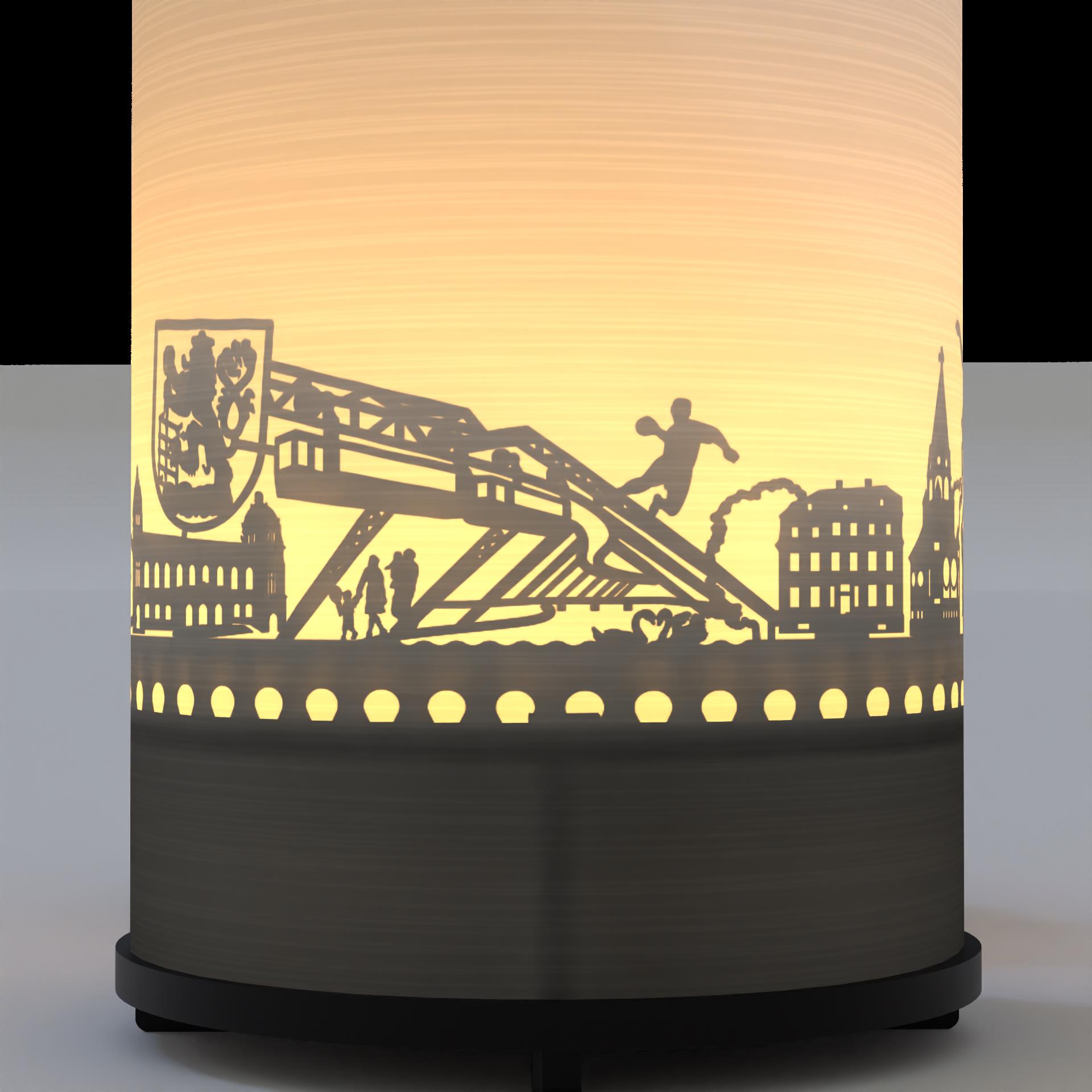 3120_wuppertal_motivkerze_skyline_sehenswuerdigkeiten_postkarte_geschenk_stimmungslicht_schwimmoper_friedhofskirche_elisenturm