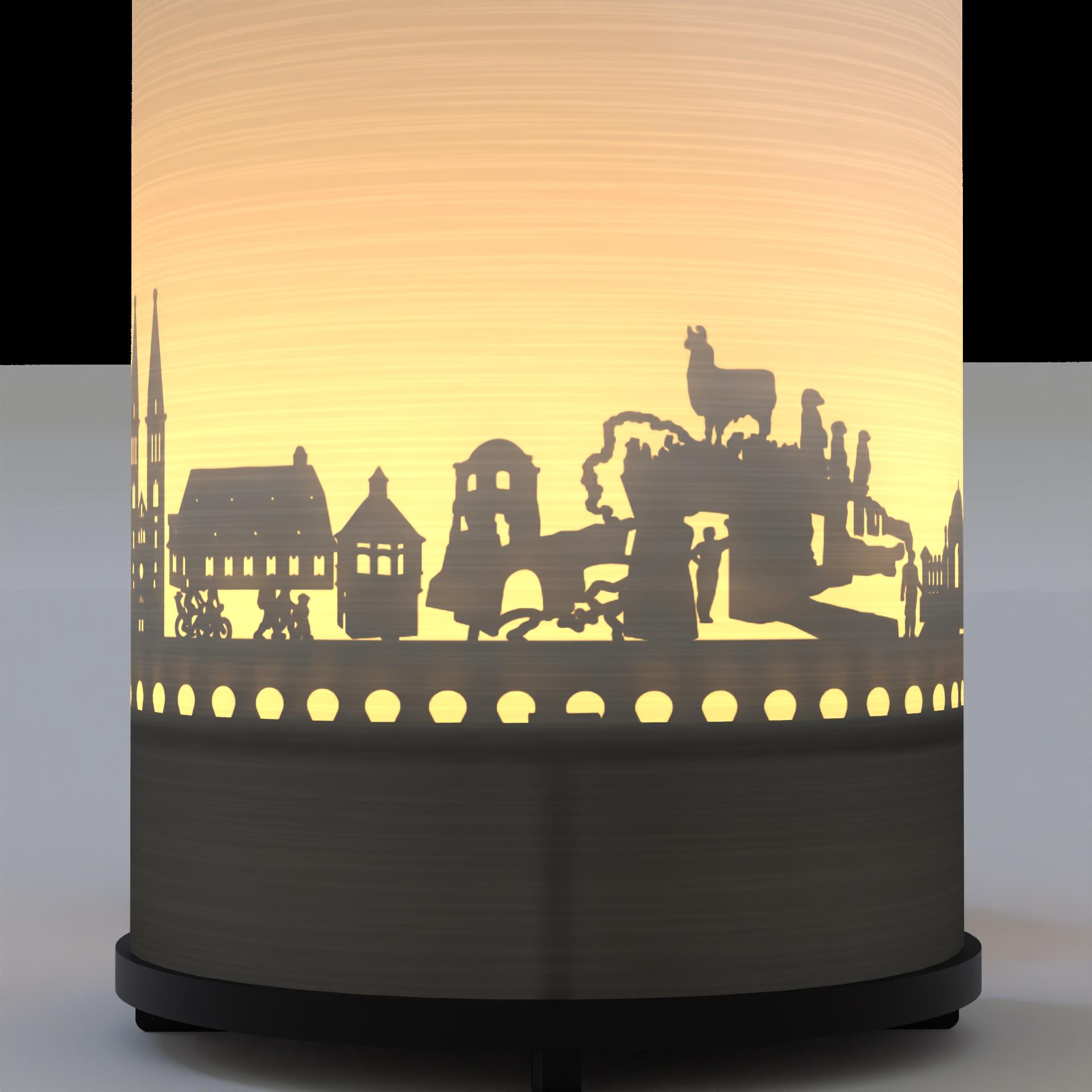 3144_halberstadt_geschenk_kerze_souvenir_touristen_atmosphaerisches-licht_stimmungslicht_schattenspiel_skyline_city-light_postkarte