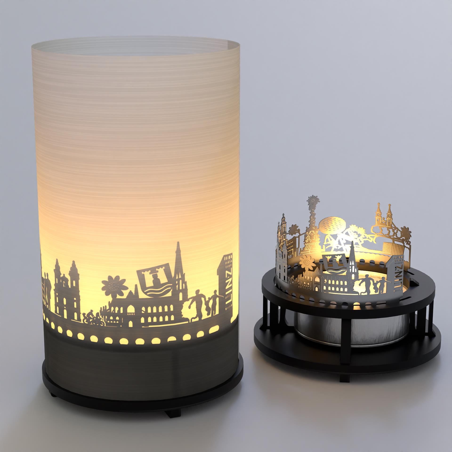 3152_linz_motivkerze_skyline_schattenspiel_postkarte_lentos-kunstmuseum_wallfahrt_poestlingsberg_hafen_linzer-torte_dreifaltigkeitssaeule_1