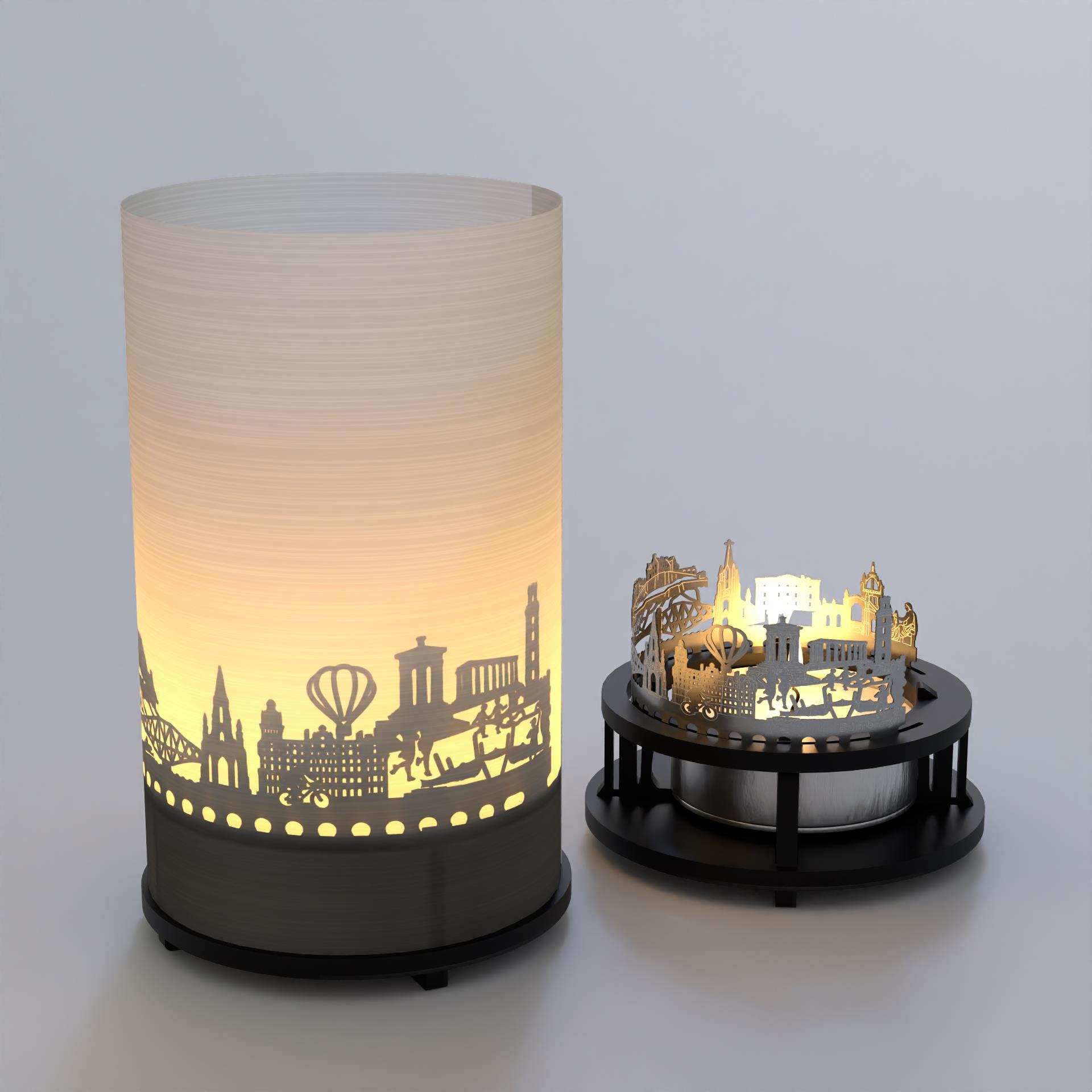 3218_motivkerze_edinburgh_andenken_mitbringsel_touristen_urlaub_souvenir_teelicht-windlicht_geschenkidee_skyline_st_giles-crown-spire_forth-bridge