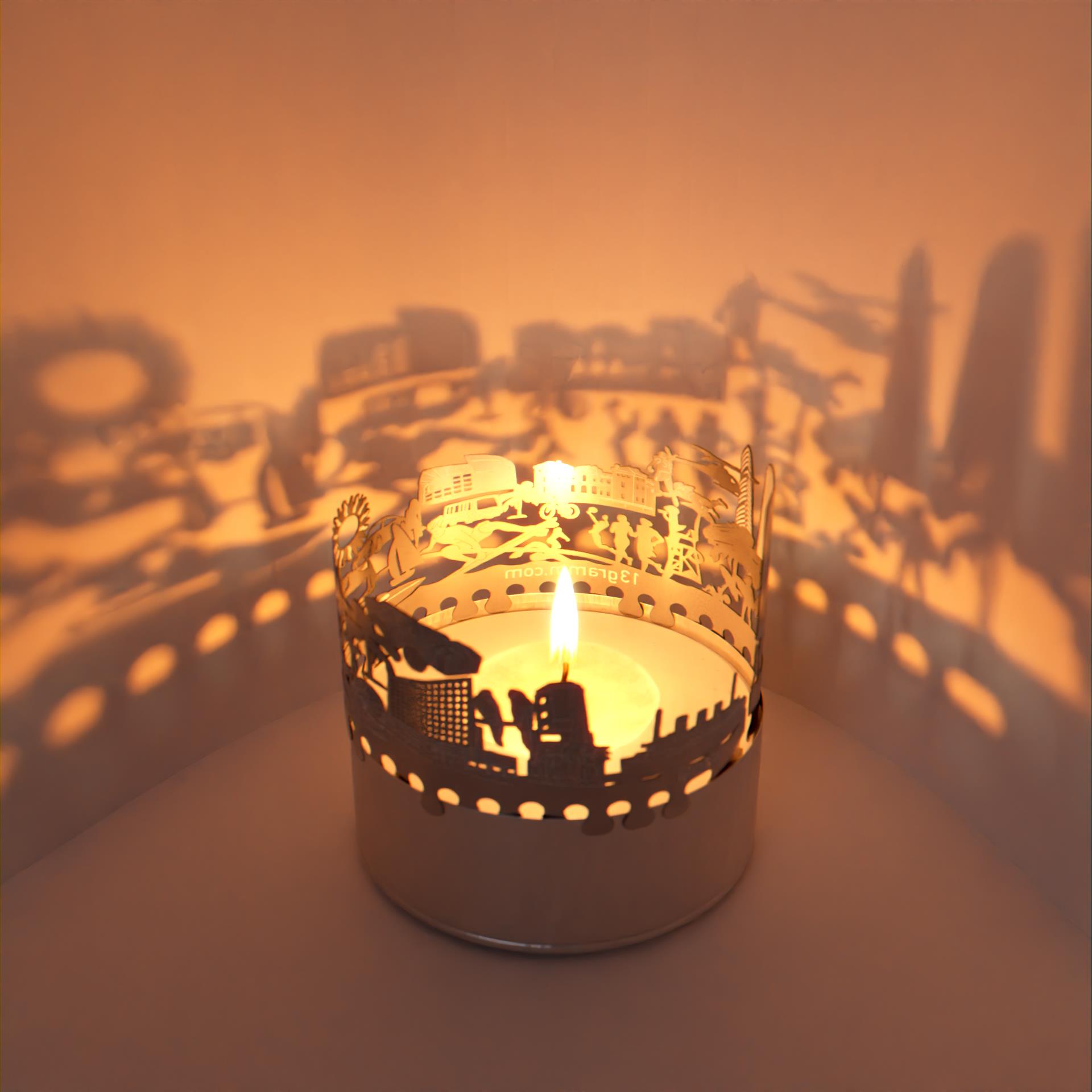 321_miami_souvenir_mitbringsel_postkarte_schattenspiel_skyline_teelicht_stimmungslicht_geschenk_sehenswuerdigkeiten_kuestenstadt_strand_vintage