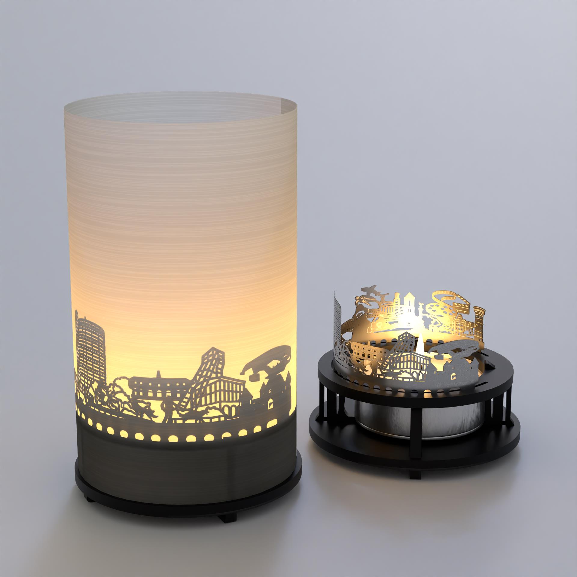 3271_mitbringsel_skyline_oberhausen_geschenkidee_teelicht-windlicht_postkarte_centro_sea-life_spionage-museum_gasometer_schloss_zeche_stadtansichten