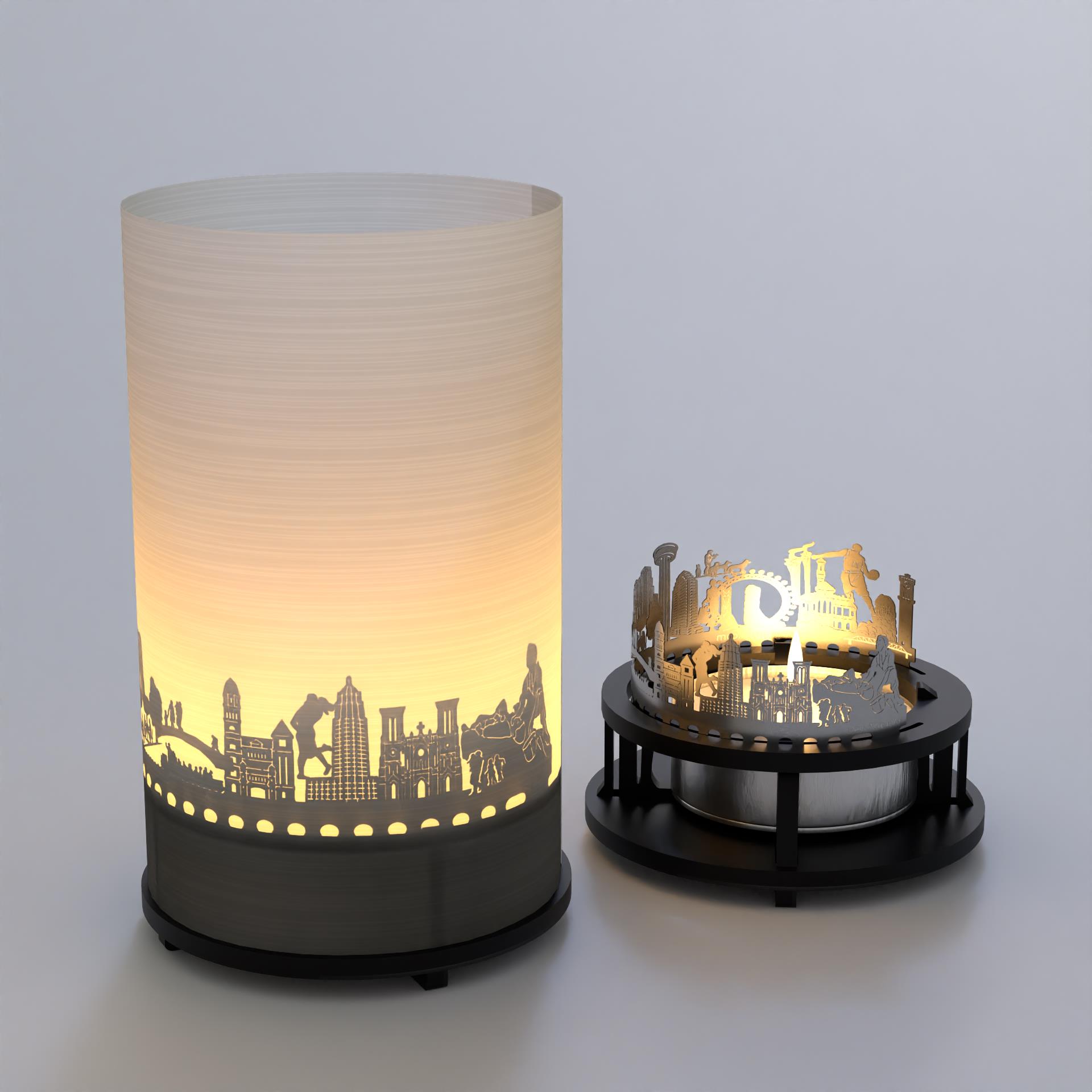 3325_mitbringsel_san-antonio_touristen_postkarte_souvenir_skyline_schattenspiel_atmosphaerisches-licht_firmen-praesent_bexar-county-courthouse