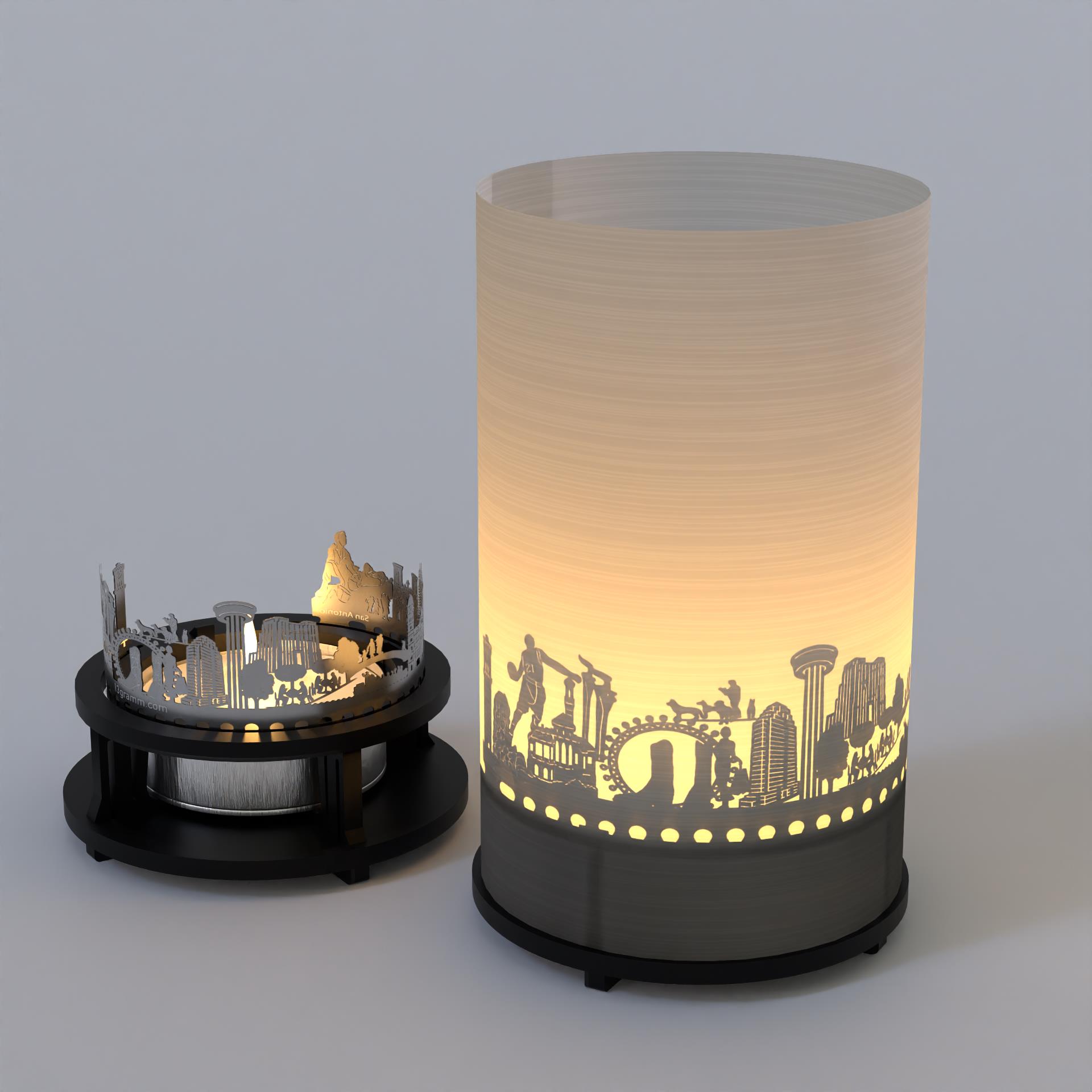 3325_urlaub_san-antonio_teelicht-windlicht_stimmungslicht_skyline_grusskarte_souvenir_geschenkidee_fort-sam-houston-qudrangle_natural-bridge-caverns