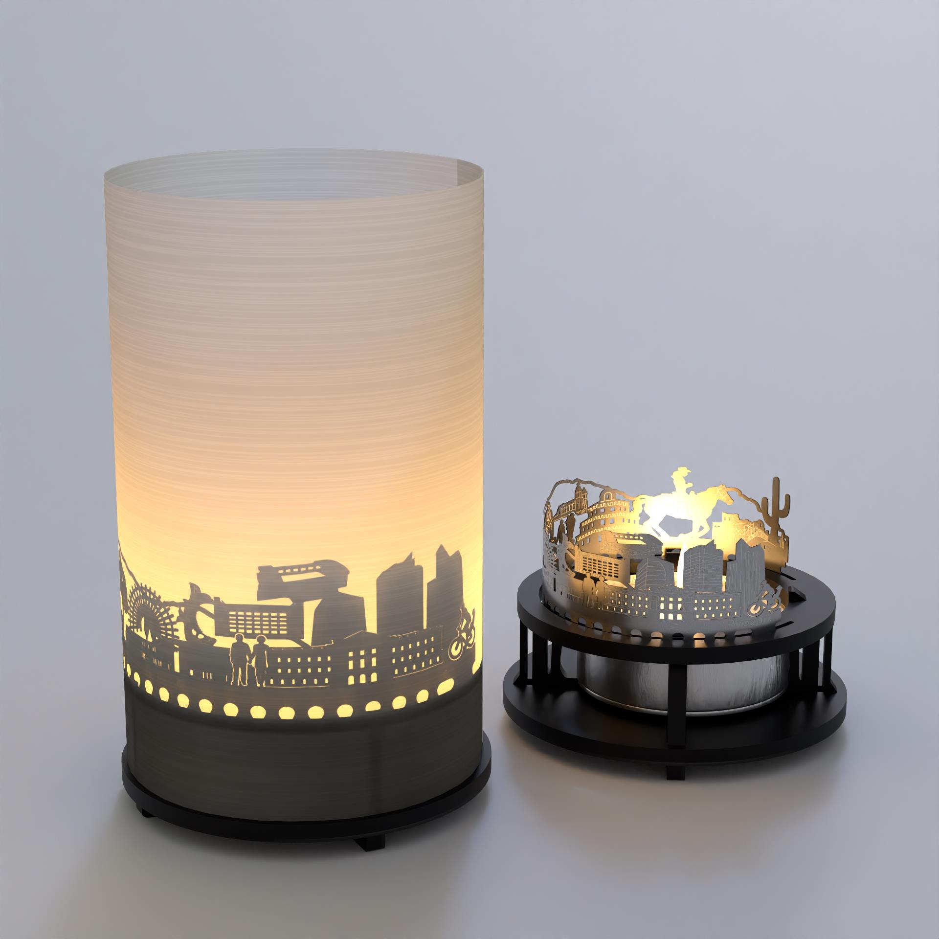 3333_motivkerze_phoenix_teelicht-windlicht_phoenix-city-hall_camelback-mountain_papago-park_chase-tower_souvenir_touristenattraktionen_schattenspiel