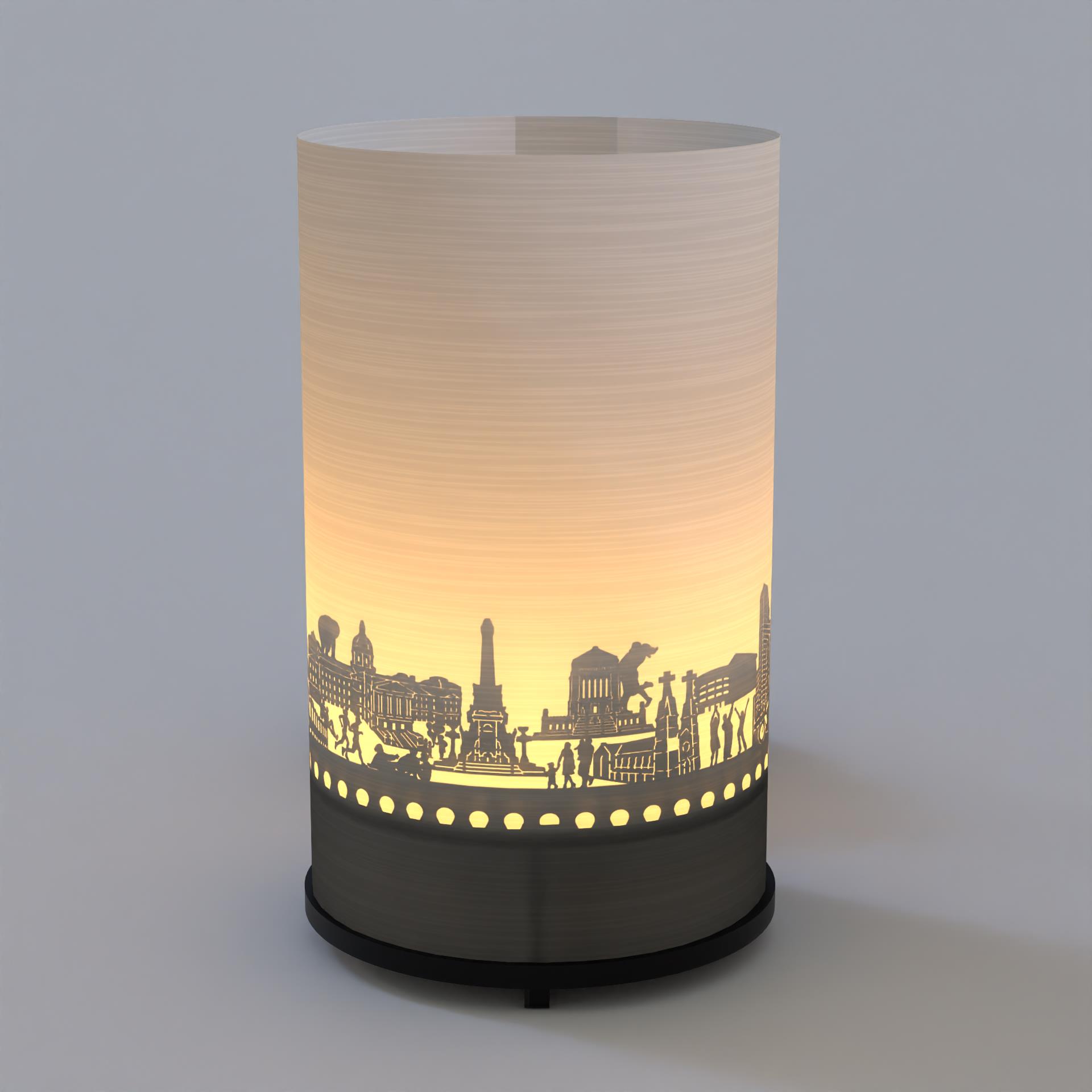 3337_geschenk_indianapolis_souvenir_skyline-projektion_postkarte_landmark-for-peace-memorial_indiana-repertory-theatre_uss-indianapolis-memorial