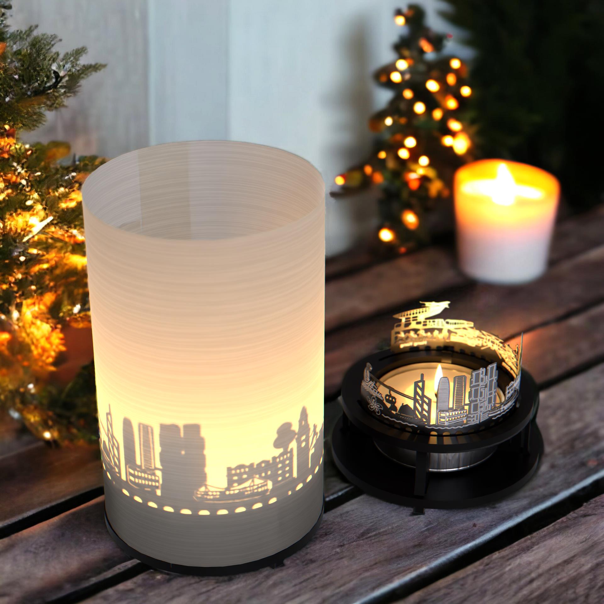 3411_skyline_hongkong_motivkerze_schattenspiel_postkarte_chi-lin-nunnery_peak-tram_victoria-peak_pferderennen_the-big-buddha_lantau-island_b_o_c_tower