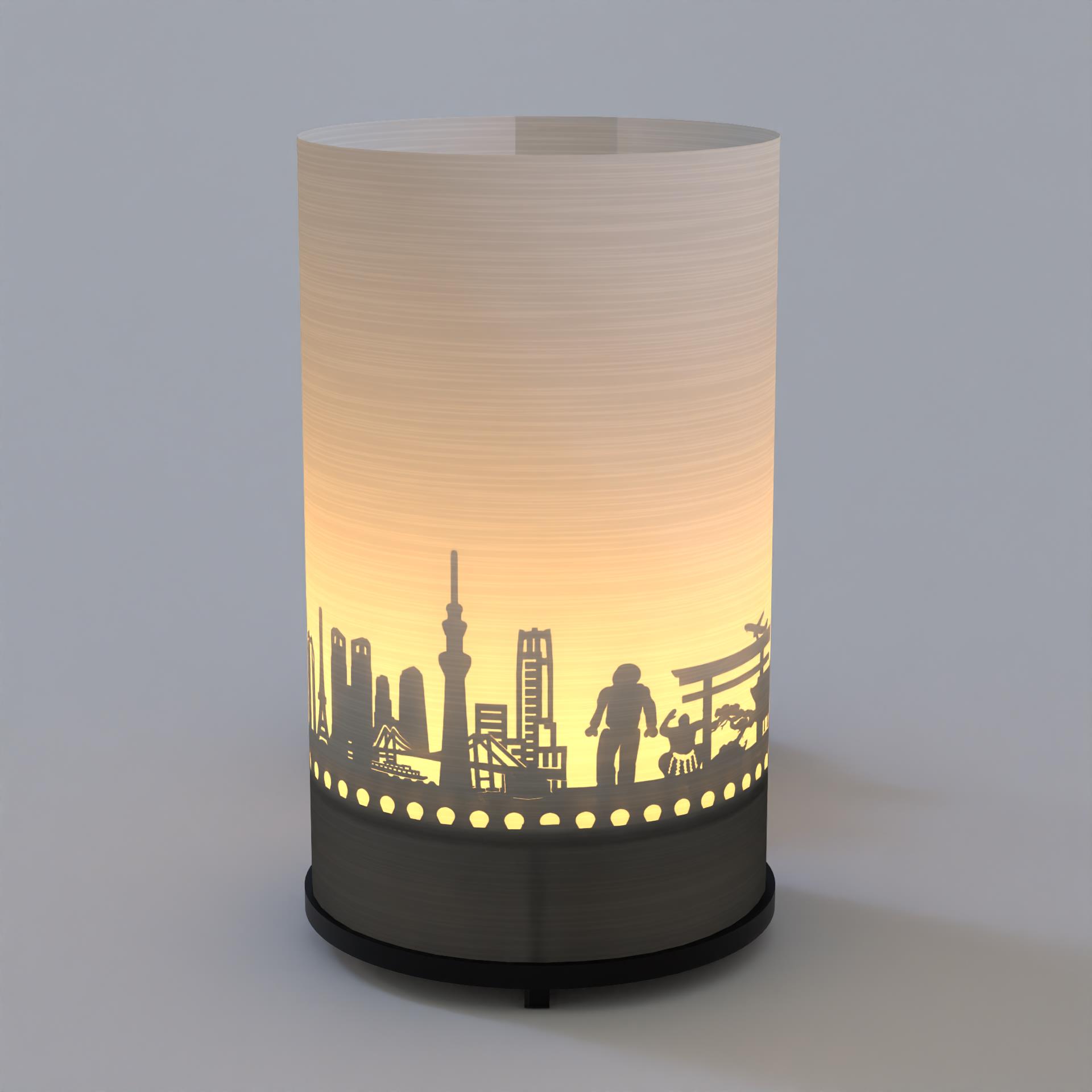 3424_tokio_andenken_mitbringsel_kerze_skyline_meiji-schrein_tokyo-tower_bullet-train_regierungsgebaeude_landmark-tower_papierlaternen