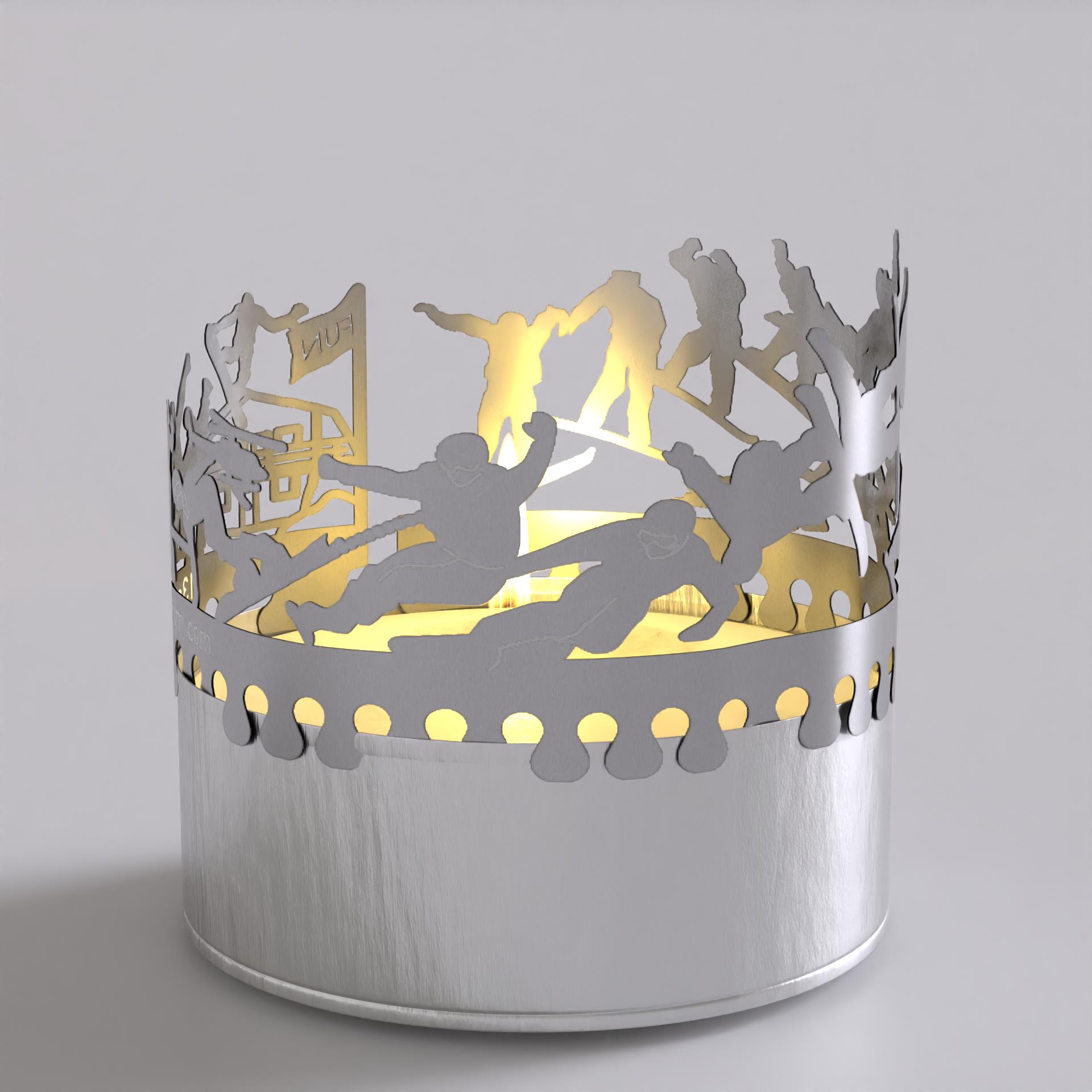 53_snowboard_motivkerze_teelicht_wohnaccessoire_geschenk_schatten_schattenspiel_schnee_winter_postkarte_huette_berg_carven_freestyling_pistenraupe